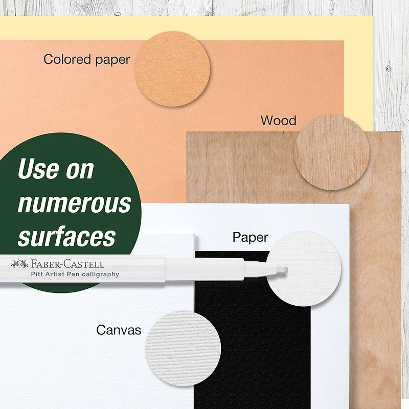 Faber-Castell® PITT® White Calligraphy Artist Pen