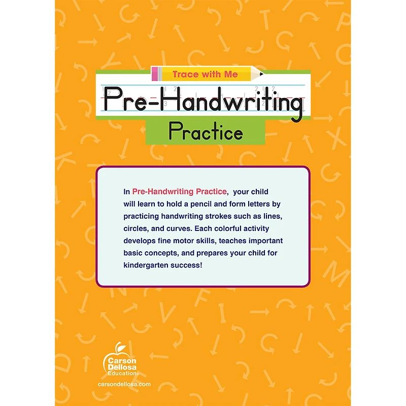 Thinking Kids Trace with Me Pre-Handwriting Practice Activity Books, 3ct.