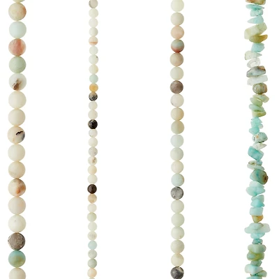 6 Pack: Multicolor Amazonite Beads Value Pack by Bead Landing™
