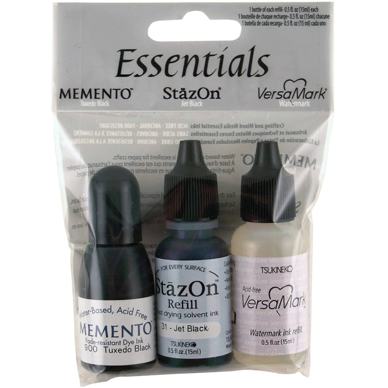 Memento™, StazOn® & VersaMark® Essentials Ink Refill Set