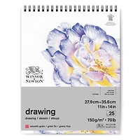 Winsor & Newton™ Drawing 70lb. Smooth Grain Wire-Bound Paper Pad
