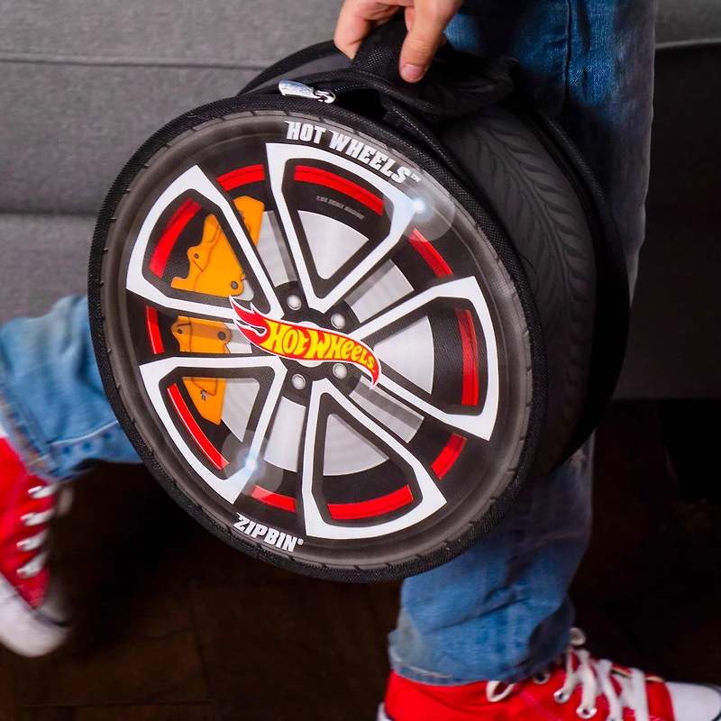 Tara Toy ZipBin Hot Wheels Wheelie Track Pack & Racetrack Mat