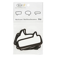 Back to Class Mini Die Cut Black & White Speech Bubble Accents