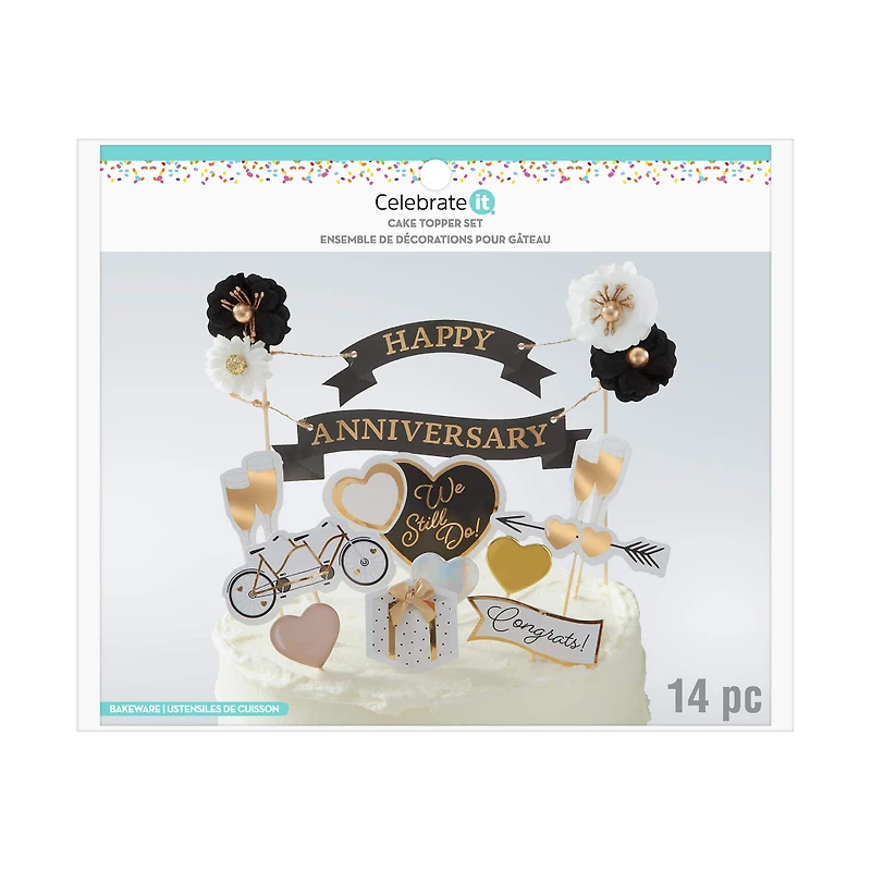 Happy Anniversary Cake Topper Set by Celebrate It™