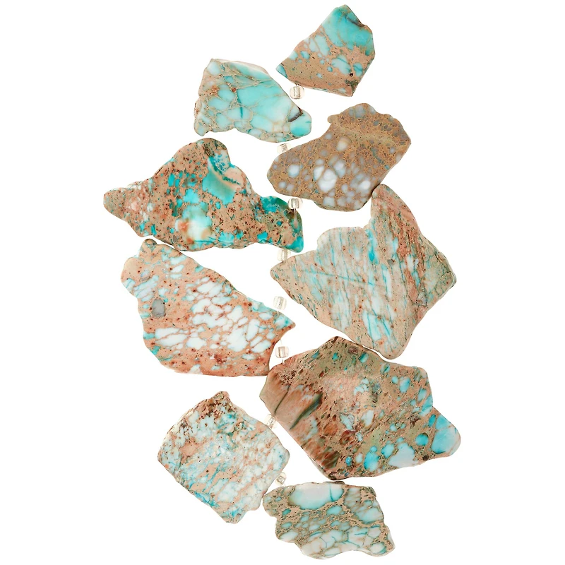 12 Pack: Green Imperial Jasper Nugget Beads by Bead Landing™