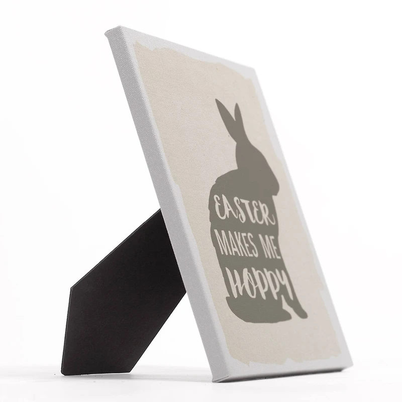 Easter Makes Me Hoppy Easel Back 8" x 10" Tabletop Canvas