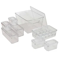 Kitchen Details Clear 8 Piece Refrigerator Organizer Set