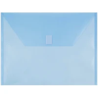 JAM Paper 9.75" x 13" Plastic Hook & Loop Closure Envelopes
