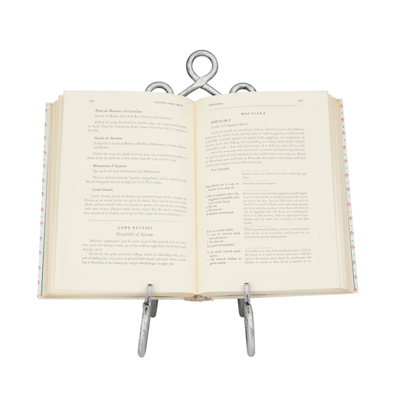 14" Gray Metal Traditional Easel