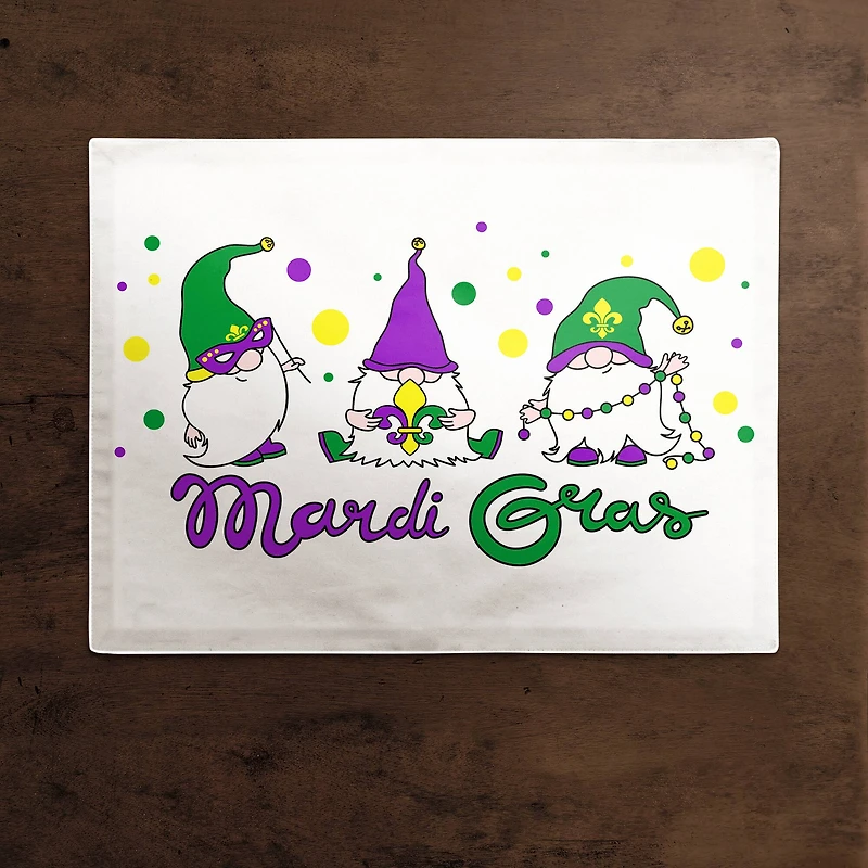 Gnome Mardi Gras Placemat