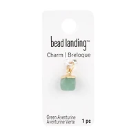 12 Pack: Natural Stone Faceted Ball Charm by Bead Landing