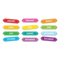 Ashley Productions Months of the Year Magnetic Die-Cut Timesavers & Labels, 3 Packs of 12