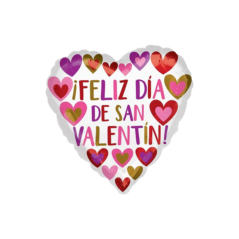 17" Feliz Dia de San Valentin! Mylar Balloon