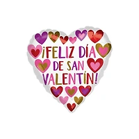 17" Feliz Dia de San Valentin! Mylar Balloon
