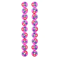 12 Pack: Pink Flower Rhinestone Clay Lentil Beads, 10mm by Bead Landing™