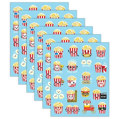 Teacher Created Resources® Popcorn Smelly Stickers, 6 Packs of 120