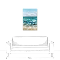 Crashing Waves 24" x 36" Canvas Wall Art