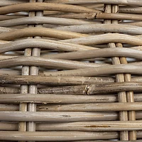 Hello Honey® Gray Round Handwoven Rattan Planter Set