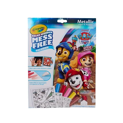 Crayola® PAW Patrol™ Color Wonder Mess Free Metallic Coloring Set