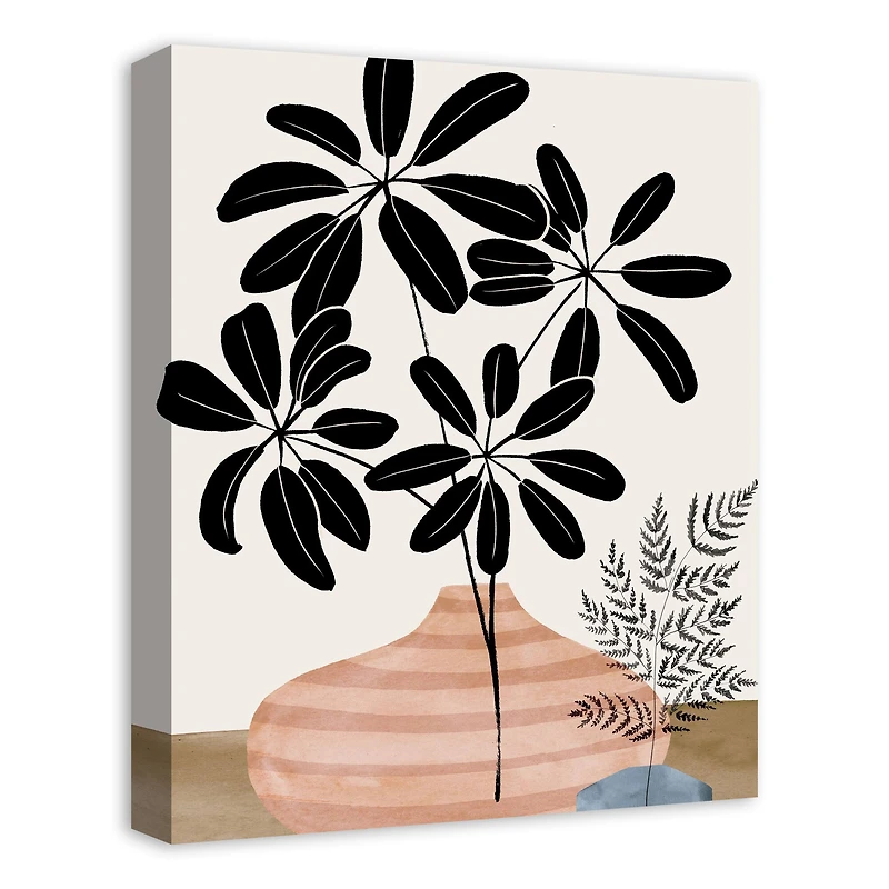 Schefflera Vase 16" x 20" Canvas Wall Art