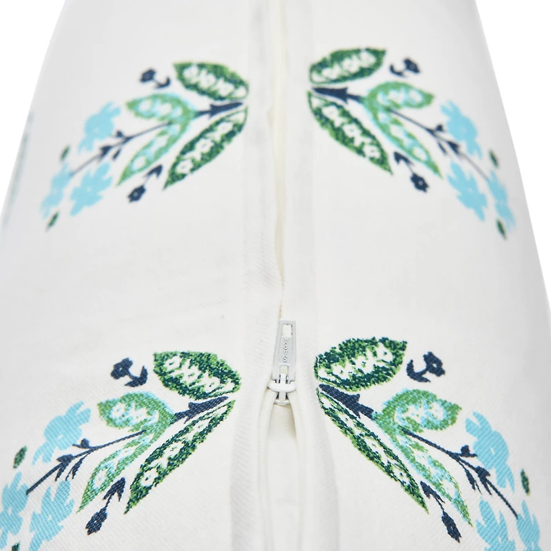 Hello Honey® 20'' Square Floral Print Cotton Pillow Cover