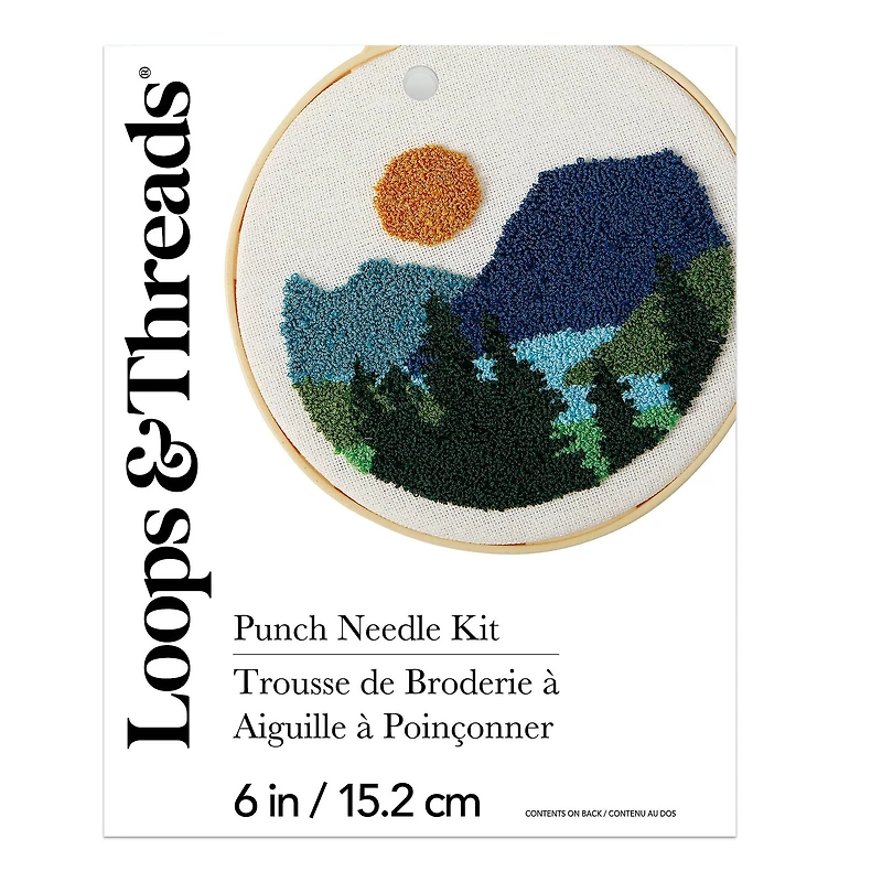 6" Mountains Punch Needle Kit by Loops & Threads®
