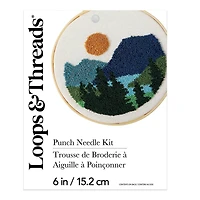 6" Mountains Punch Needle Kit by Loops & Threads®