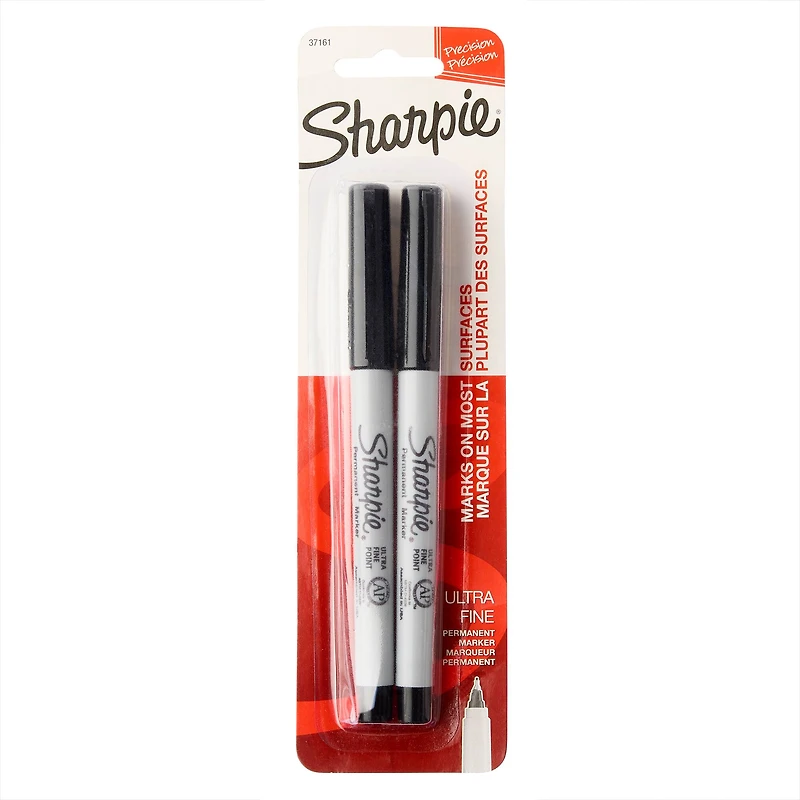 12 Packs: 2 ct. (24 total) Sharpie® Ultra Fine Point Black Permanent Markers