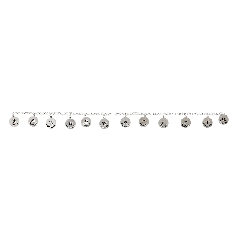 9 Packs: 12 ct. (108 total) Silver Zodiac Metal Beads, 17mm by Bead Landing™