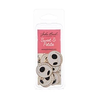John Bead Sweet & Petite Halloween Small Happy Skeleton Ghost Face Charms, 8ct.