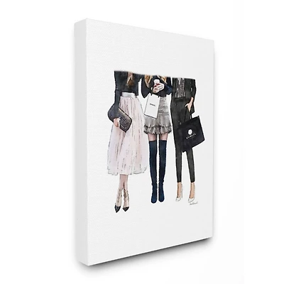 Stupell Industries Fashion Models Glam Brands Watercolor Canvas Wall Art