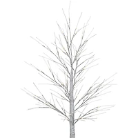 4ft. Pre-Lit White Birch Twig Artificial Christmas Tree, Warm White LED Lights