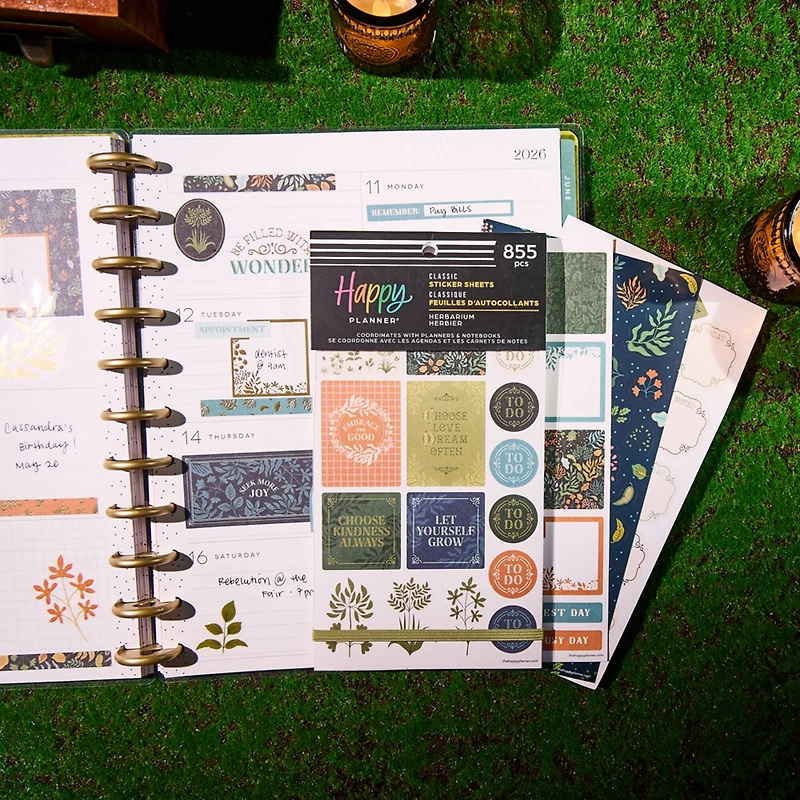 The Classic Happy Planner® Herbarium Sticker Book