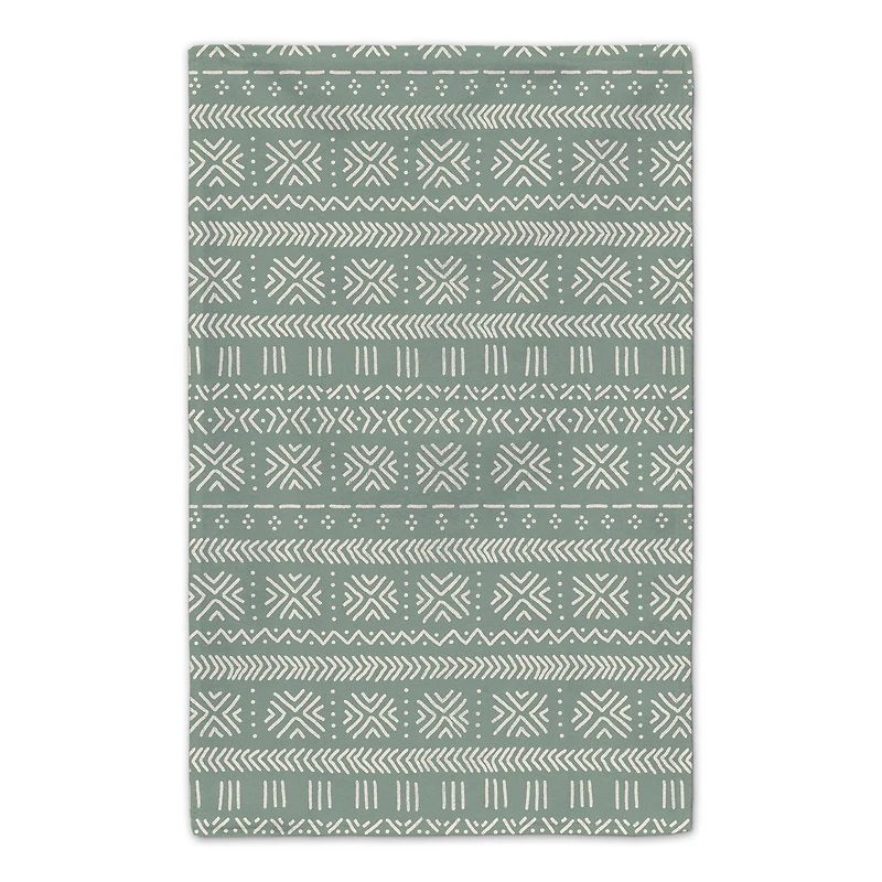 Sage Happy Heart Tea Towel Set