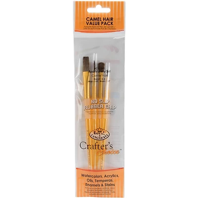Royal & Langnickel® Crafter's Choice™ Camel Brush Set