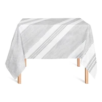Gray Stripes 58" x 58" Tablecloth