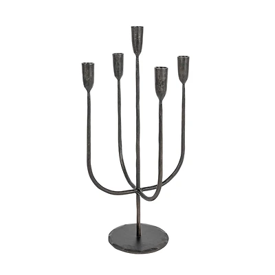 Hello Honey® 19.5" Black Metal Candelabra