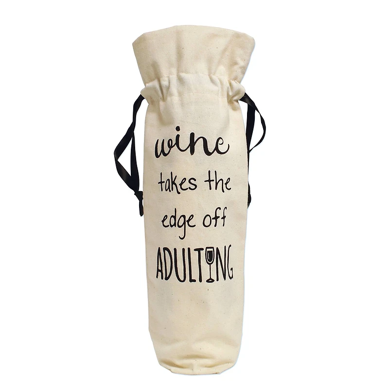 Personality Case™ Adulting Canvas Wine Bag