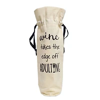 Personality Case™ Adulting Canvas Wine Bag