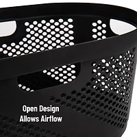 Mind Reader 40L Ventilated Laundry Basket with Cut Out Handles