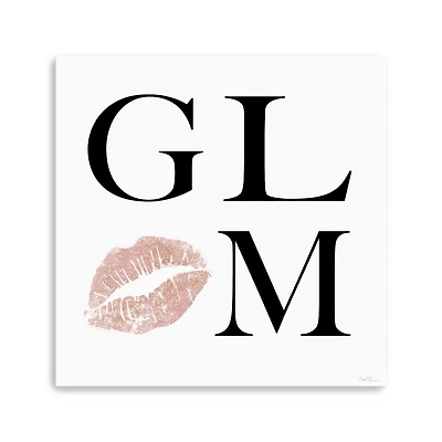 Glam Kisses Canvas Giclee