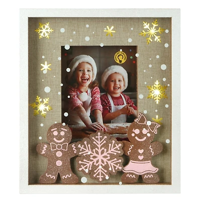 5" x 7" Gingerbread Cookies Light-Up Tabletop Frame by Studio Décor®