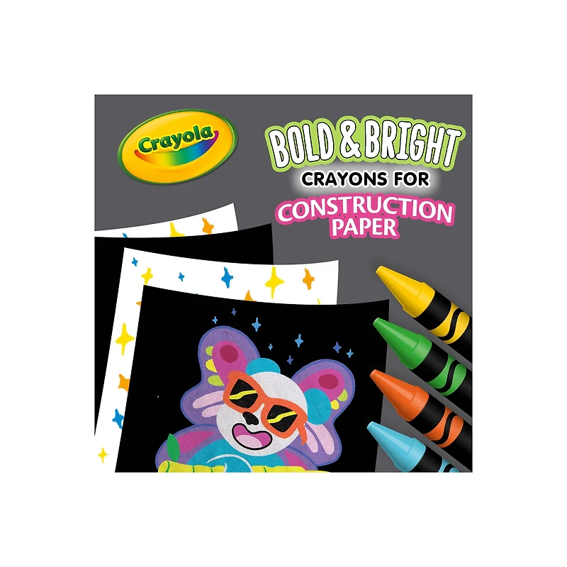 Crayola® Bold & Bright Construction Paper Crayons, 24ct.