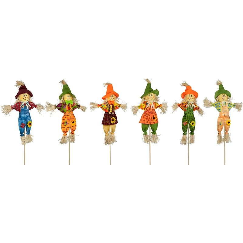 24" Fall Harvest Scarecrow Picks, 6ct.