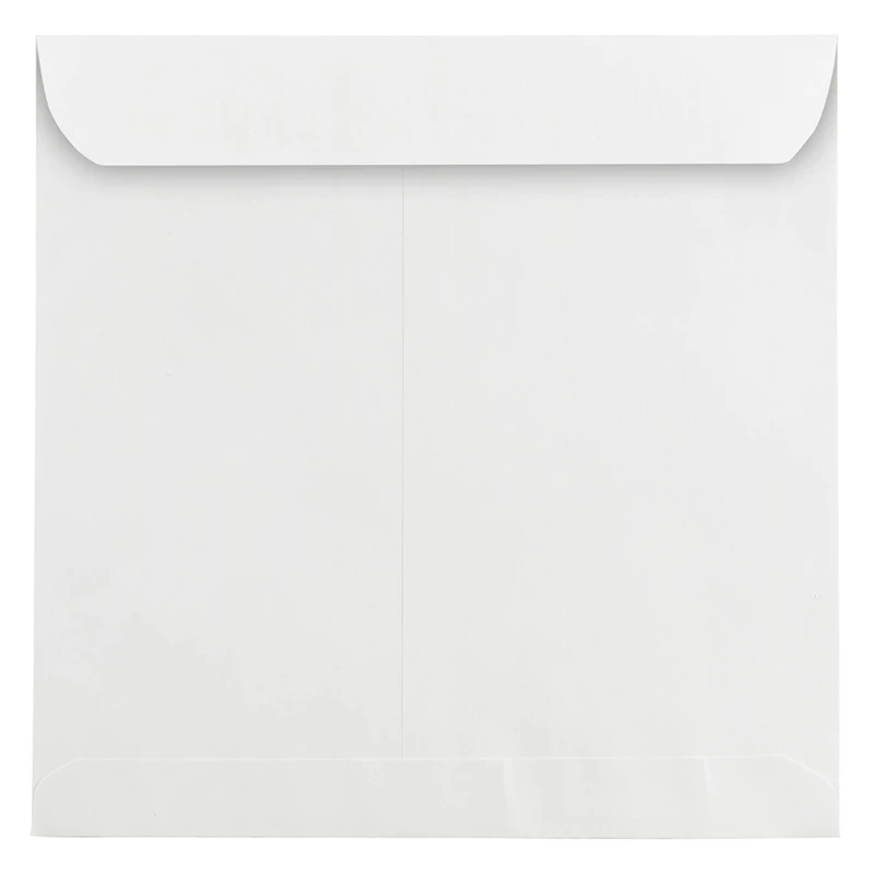 JAM Paper 11.5" Large White Square Invitation Envelopes