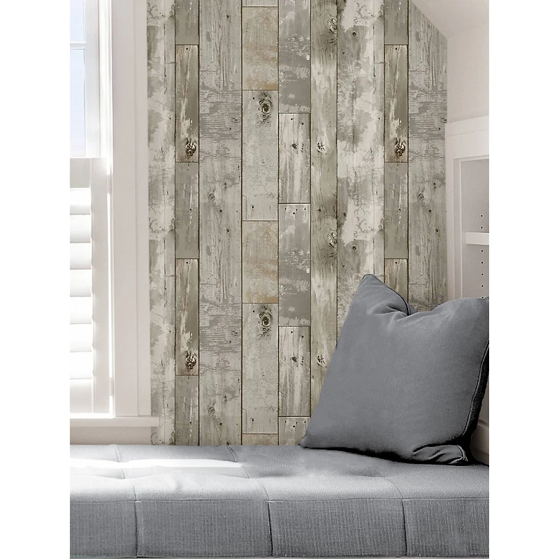 InHome Driftwood Peel & Stick Wallpaper
