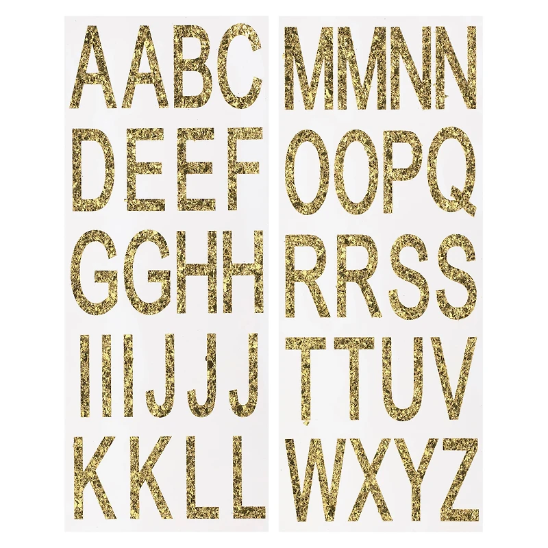 Gold Chunky Glitter Alphabet Stickers by Recollections™