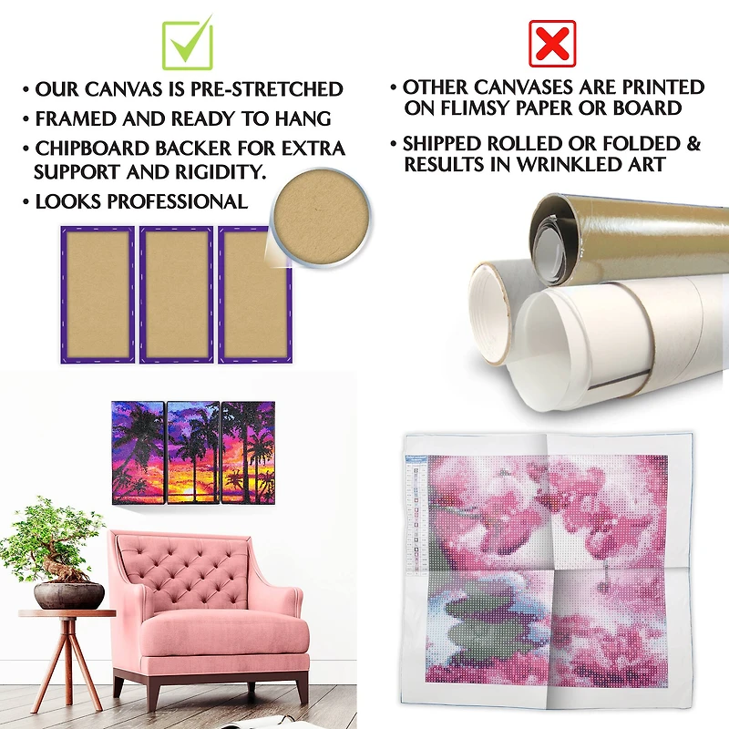 ArtSkills® Brilliant Art Autumn Waterfall Stretched Canvas Diamond Painting Kit