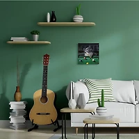 Stupell Industries Pool Shark Funny Marine Animal Bar Canvas Wall Art