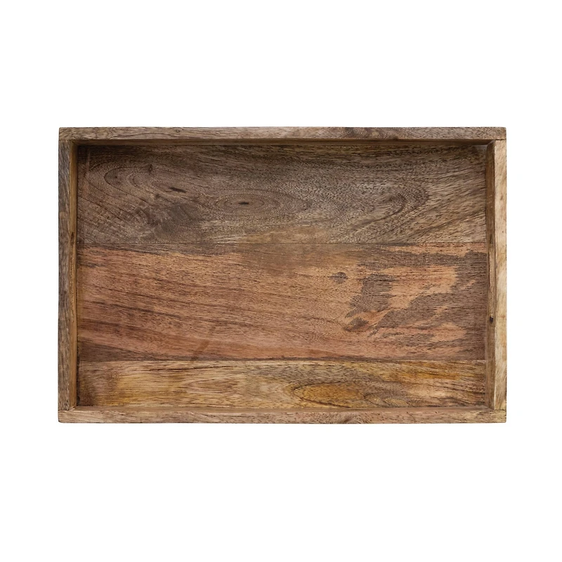 Hello Honey® Natural Botanical Mango Wood Tray with Handles
